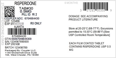 Label (27241 003 50 Risperidone 0.5mg 67046 644 30)
